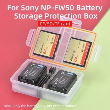 KingMa NP-FW50 Plastových Baterie Pouzdro Držák Baterie Úložný Box Pro Sony NP-FW50 Baterie DSC-RX10M2 A5100 A6000 A6100 A6300
