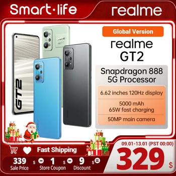 realme GT2 GT 2 5G Mobilní Telefon Hledík 888 50MP 6.62