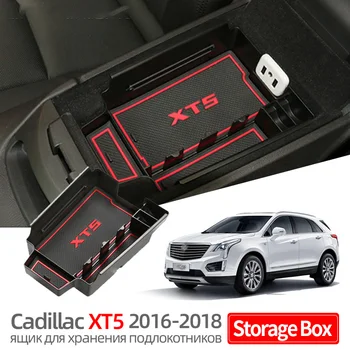 Auto Střední Loketní opěrka Úložný Box Pro Cadillac XT5 2016-2018 ABS Zábradlí Organizátor Kontejnery Vnitřní Příslušenství Blcak 1ks