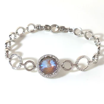 Dámské Náramky Náramek Šperky, s Rakouský Crystal pro Dívky Kulatý Design Luxusní Svatební Šperky Příslušenství Nejlepší Dárek