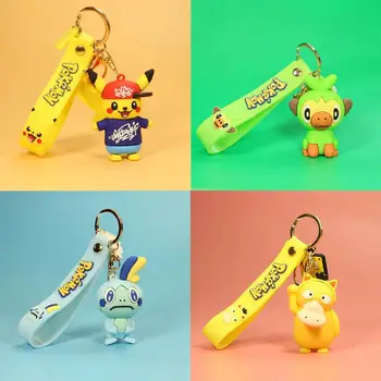 Japonské Anime Pokémon Klíčenka Velkoobchod Pikachu Panenka Ornament, Kreslený Film Až Duck Klíčenka Přívěsek Přívěsky Sanrio