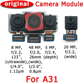 Originální Přední a Zadní Kamery Pro Samsung Galaxy A31 A315 Hlavní Čelí Fotoaparát Modul Flex Kabel Náhradní Náhradní Díly