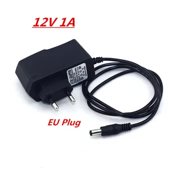 EU/US/UK/AU Plug Adaptér AC 100-240V Na DC 12V 1A 1000mA Napájecí 5,5 mm x 2,1-2,5 mm Pro 3528 LED Strip nebo jiné DC string