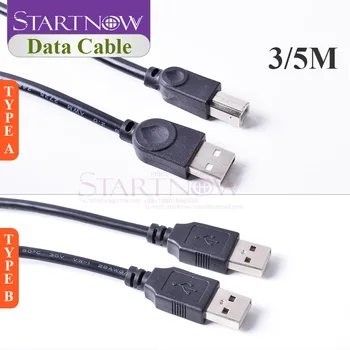 3M 5M USB 2.0 samec na B Samec ( AM BM ) Adaptér Konvertoru Datový Kabel Modré transparentní tlustý