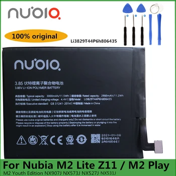 Původní Li3829T44P6h806435 3000mAh baterie pro ZTE Nubia M2 Lite Z11 NX531J NX573J NX527J / M2 Hrát NX907J / M2 Youth Edition Baterie