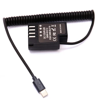 USB Typu C Kabel DMW-DCC12 DC Coupler Adaptér Kompatibilní s Panasonic Lumix GH3 GH4 GH5 GH5S G9 Fotoaparátu
