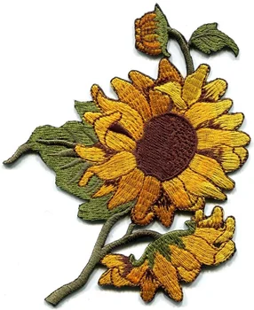 1ks Slunečnicového Babička Elegantní Retro Boho Šít Šití Nášivka nažehlovací Záplata Květ Vyšívané Tkaniny Patchwork Vincent Van Gogh