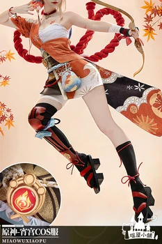 Anime Genshin Dopad Yoimiya Hra Oblek Denní Šaty Kimono Nádherné Uniformy Cosplay Kostým Halloween Ženy Doprava Zdarma 2021New