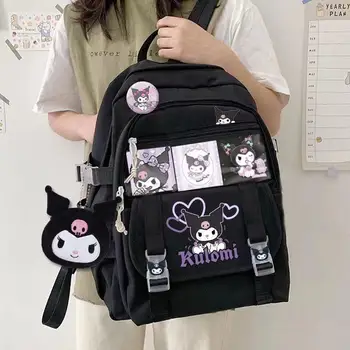 Kawaii Sanrioes Anime Kuromi Cinnamoroll Mymelody Ženy Batohy Kreslené Školní Tašky, Sportovní Batoh Laptop Book Pack Mochilas