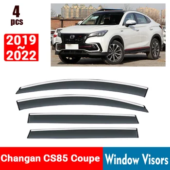 PRO Changan CS85 Kupé 2019-2022 Okenní Clony Rain Guard Windows pláštěnka Deflektor Markýza Štít Otvor Stráž Odstín Kryt Čalounění