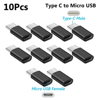 10ks OTG Typ-c Na Micro USB Typ C Na Usb 3.0 Samice Adaptér Univerzální Mobilní Telefonní Datové Linky Nabíjení Converter