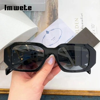 Imwete 2021 Luxusní Dámské sluneční Brýle Muži Náměstí Venkovní Brýle Značky Design Sluneční Brýle Vintage Brýle