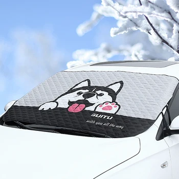 Auto Sněhu Auto Cover Čelní Sklo Tónované Venkovní Vodotěsné Anti Ice Frost Automatické Protector Zimní Automobily Vnější Kryt