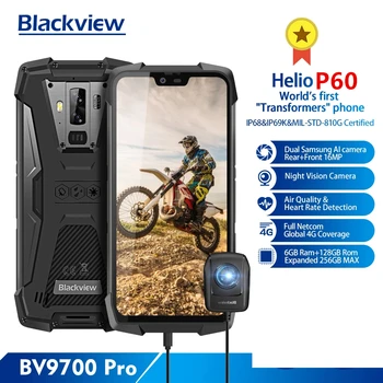 Blackview BV9700 Pro IP68/IP69K Robustní Mobilní Telefon Helio P60 Octa core 6+128GB 5.84