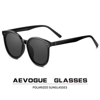 AEVOGUE Nové Polarizované sluneční Brýle, Ženy Popupar Transparentní Kolo Retro Módní Sluneční Brýle Vintage Oculos UV400 Unisex AE0845