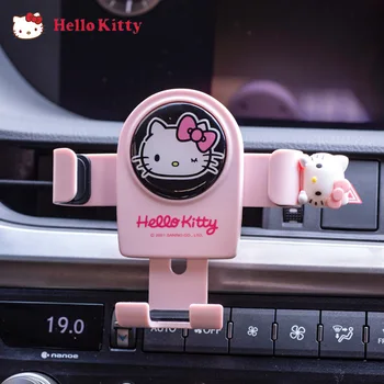 Roztomilé Sanrio Příslušenství Auto Držák Hello Kittys Roztomilé Krásy Mobilní Telefon Podpora Výstupu Vzduchu Univerzální Hračky pro Holky Dárek