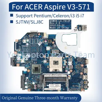 Q5WVH LA-7912P Pro ACER Aspire V3-571 E1-531 V3-531 Notebooku základní Deska Podporu Pentium/Celeron/i3 i5 i7 DDR3 základní Desky Notebooku
