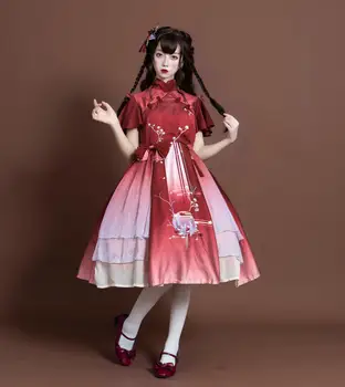Princezna tea party sladká lolita šaty vintage krajky bowknot vysokým pasem viktoriánské šaty kawaii dívka elegantní lolita op loli cosplay