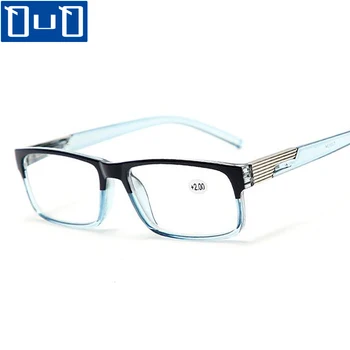 Módní Ženy Muži Brýle na Čtení Čtvercový Rám Dalekozrakosti Brýle HD Anti-Záření, Brýle+1.0-4.0