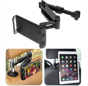 Rotační držák na tablet pro iPad pro 12,9 telefonu stojan pro iphone 13 Auto nastavitelný Stojan Zadní Sedadla, Opěrky hlavy Mount skládací