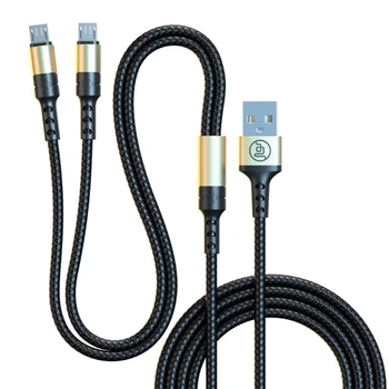 Dva v jednom, Pouze Nabíjecí Kabel Dual Micro USB Datový Kabel 120CM Rychlé Nabíjení Kabel pro Telefony