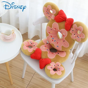 40cm Disney Mickey Mouse Minnie Plněné Hračky, Polštář Kreslených Anime Plush Donut Tvar Panenky Narozeninám Panenky Pro Děti Dárek