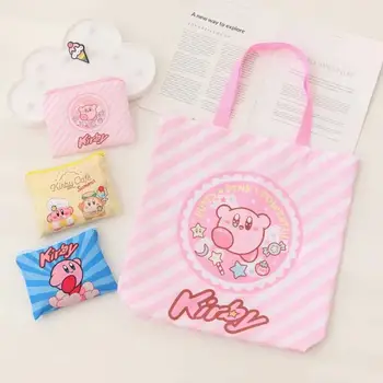 Kawaii Kirby Star Game Periferní Série Kirby Skládací Přenosné Supermarket Nákupní Taška Plátěný Pytel Storage Bag Tote Bag