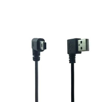 Mini USB Kabel, pravý Úhel 90 zástrčka USB pro USB Kabel Synchronizace Dat Nabíjení 0,2 m