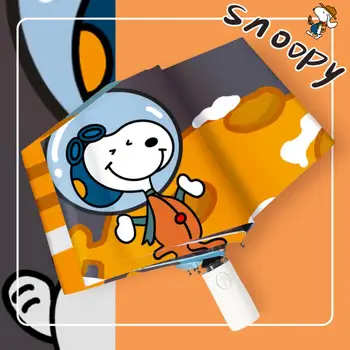 Snoopys Kreslený Slunce Deštník, Opalovací Krém Přenosný Dual-Použijte Deštník Žena Automatický Skládací Deštník Student Deštník Muž