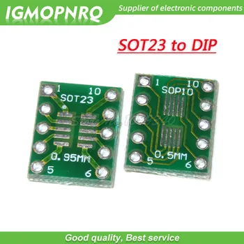 10KS SOT23 MSOP10 UMAX, aby DIP10 Převodu Deska DIP Pin Board Hřiště Adaptér SOT-23 A MSOP-10 DIP-10