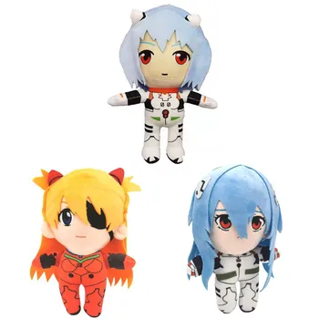 25cm Rei Ayanami plyšové hračky Kawaii kreslené postavičky plněné plyšové roztomilé kreslené panenky děti Vánoční nebo narozeninové dárky