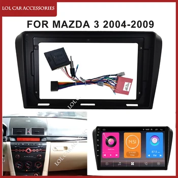 9 Palcový Pro Mazda 3 2004-2009 autorádio Fascie Android MP5 GPS Přehrávač Panel Rámeček 2 Din hlavní Jednotky Stereo palubní Desce Kryt