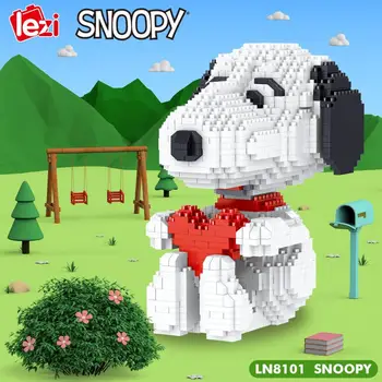 Nové 2022 Roztomilé Sanrio Snoopy Série Diamond Drobné Částečky, Těžké Dospělých Budovy Hračky, Stavební Bloky Hračky pro Holky