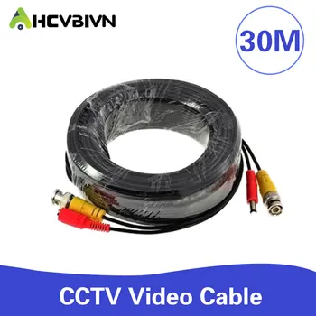 100 FT cctv kabel 30m BNC Video Napájecí koaxiální Kabel bnc video výstup kabel pro cctv Bezpečnostní Kamery