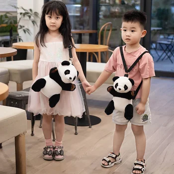 Kawaii Panda Batoh Hračka Vycpaná Zvířata, Cestovní Batohy, Soft, Roztomilý Panda Plushie Turismus Panenka Narozeniny Dárek Pro Děti