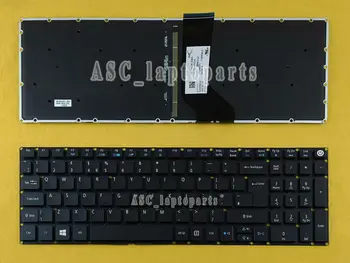 Nové UK anglická Klávesnice Pro Acer Aspire E5-575 E5-575G E5-575TG E5-523 E5-523G E5-552 Notebook, Černá Podsvícená