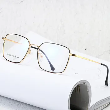 Full Rim Náměstí Kovový Rám Brýlí Pro muže a Ženy Nové Příjezdu Fashional Rám Optické Krátkozrakost Brýle