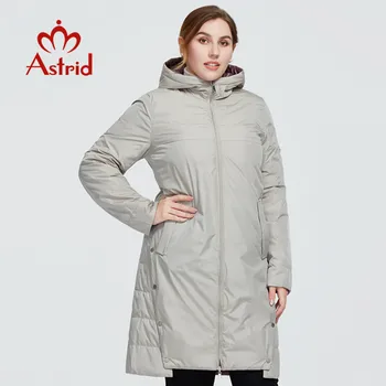 Astrid 2022 Nové Zimní dámský kabát ženy bunda dlouhé teplé módní Bunda s kapucí velké velikosti Dvě Boční Nosit ženské oblečení 9191