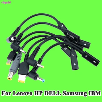 USB 3.1 Typ C USB Samice DC 7.9*5.0 mm 4.5*3.0 5.5*2.5 2.1 Sqaure Male Power Nabíječka Adaptér Konektor Adaptér pro lenovo PD