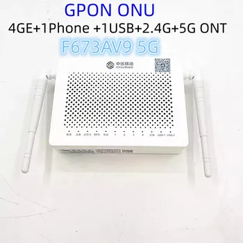 Dual Band OLT F673AV9 5G WiFi Gigabit anglicky Firmware s příponou 4GE+1Phone +1USB+2.4 G+5G ONT GPON osn Externí Anténa FTTH Router Modem