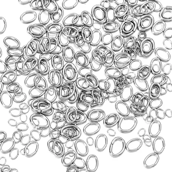200Pcs/Pack 2.5-5 mm z Nerezové Oceli Olivový Skok Kroužky Kroužky Kroužky Konektory Pro DIY Prsteny Šperky Dělat Zásoby Řemesla
