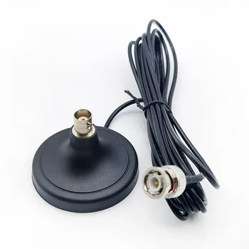 BNC Samec a Samice Anténa Magnetická Základna 3 M Prodlužovací Kabel pro Q9 Bezdrátový Mikrofon RG174