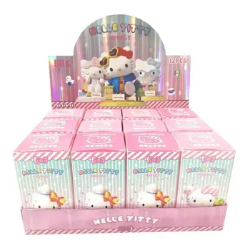 Slepý Box Kawaii Hello Kitty Klíčenka Plyšové Anime Obrázek Přívěskem Karikatura Příslušenství Roztomilé Zvířata, Hračky