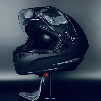 Motocyklová Přilba Full Face Helma Spartan Draken Pevné A1 Matt Black Sportovní Motocykl Závodní Helmu, Přilbu