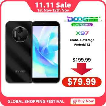 Doogee X97 Mobilní Telefon, Android 12 Mobilní Telefon, Helio A22,6.0