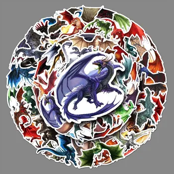 10/50 Ks Karikatura Cool Dragon DIY Zvířat Vodotěsné Nálepka Graffiti Batoh Telefonní Zápisník Zápisník Dekorace Obtisky Dítě, Hračka