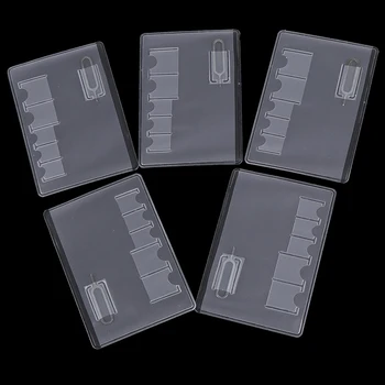 5ks Přenosné Micro SIM Pin Nano Paměťové Karty Skladování Pytel Box SIM Karty Protector Držák