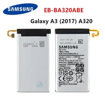 SAMSUNG Originální EB-BA320ABE 2350mAh Baterie Pro Samsung Galaxy A3 (2017) A320 SM-A320F A320Y A320FL A320F/DS A320Y/DS