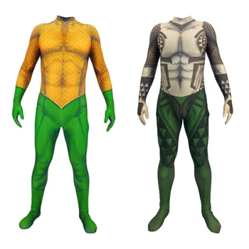 Film Aquaman Cosplay Kostým Superhrdina Arthur Curry Cosplay Zentai Obleček DC Superhrdina Kostým Oblek Spandex