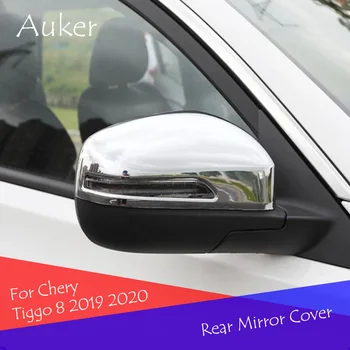 Auto Zpětné Zrcátko, Kryt Ochrannou Nálepkou Střihu Obloha ABS Chrome Pro Chery Tiggo 8 2019 2020 2021